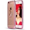 Coque IPhone 6 Et 6s Silicone Crystal Cygne SHENGO Rose