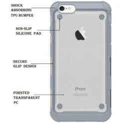 Coque IPhone 6 Silicone Antichoc Renforcé Gris -All For Phone Magasin coque iphone 6 6s frac1685 5