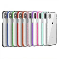 Coque Silicone Transparente IPhone 6 Et IPhone 6S Aux Cotés Renforcés Noir -All For Phone Magasin coque iphone 6 frac3275 1