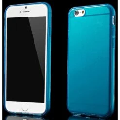 Coque IPhone 6 Et 6S Plus Silicone Glossy Surface Bleu