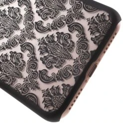 Coque IPhone SE 2022, SE 2020 Et IPhone 8, 7 Rigide Fleurs Damas Noir -All For Phone Magasin coque iphone 7 frac1424 4