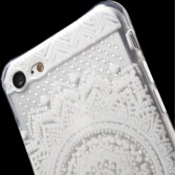 Coque Silicone IPhone SE 2022, SE 2020 Et IPhone 8, 7 Fantaisie Mandala Blanc -All For Phone Magasin coque iphone 7 frac1466 6