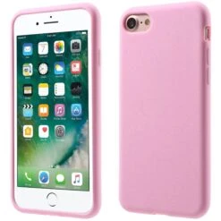 Coque IPhone SE 2022, SE 2020 Et IPhone 8, 7 Silicone Souple Matte Rose