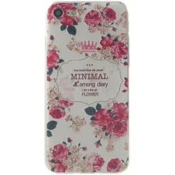 Coque IPhone SE 2022, SE 2020 Et IPhone 8, 7 Silicone Souple Free Girl Rose