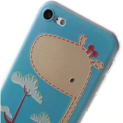 Coque IPhone SE 2022, SE 2020 Et IPhone 8, 7 Silicone Souple Cool Girafe Bleu -All For Phone Magasin coque iphone 7 frac1500 4