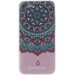 Coque IPhone SE 2022, SE 2020 Et IPhone 8, 7 Silicone Souple Nice Mandala Bleu