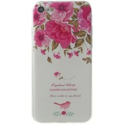 Coque IPhone SE 2022, SE 2020 Et IPhone 8, 7 Silicone Souple Jardin De Roses Rose
