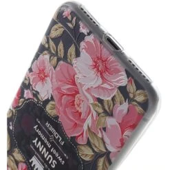 Coque IPhone SE 2022, SE 2020 Et IPhone 8, 7 Silicone Souple Pretty Flowers Noir -All For Phone Magasin coque iphone 7 frac1503 4