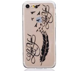 Coque IPhone SE 2022, SE 2020 Et IPhone 8, 7 Silicone Love You Transparent