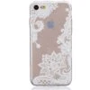 Coque IPhone SE 2022, SE 2020 Et IPhone 8, 7 Silicone White Flowers Transparent -All For Phone Magasin coque iphone 7 frac1509
