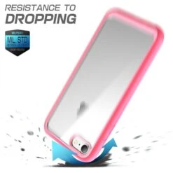 Coque IPhone SE 2022, SE 2020 Et IPhone 8, 7 Silicone Protection Bord Renforcé SUPCASE Rose -All For Phone Magasin coque iphone 7 frac1530 6