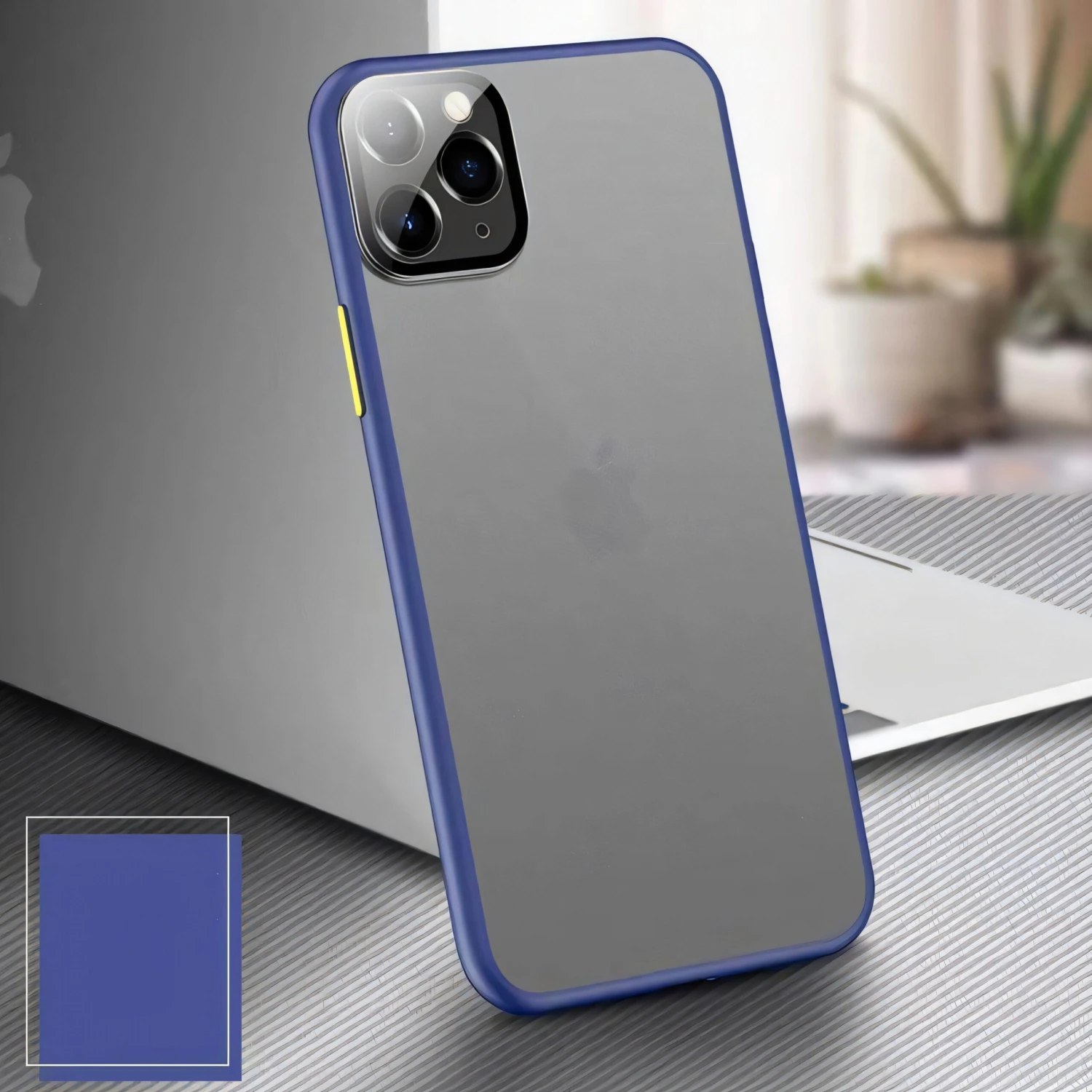 Coque Aspect Clear Avec Bords Silicone Antichocs IPhone SE 2022, SE 2020 Et IPhone 8, 7 Bleu 3 Coque Aspect Clear Avec Bords Silicone Antichocs IPhone SE 2022, SE 2020 Et IPhone 8, 7 Bleu