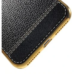 Coque IPhone 8 Plus Et 7 Plus Style Cuir Plaqué Noir -All For Phone Magasin coque iphone 7 plus frac1462 3