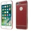 Coque IPhone 8 Plus Et 7 Plus Style Cuir Plaqué Rouge -All For Phone Magasin coque iphone 7 plus frac1463