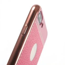Coque IPhone 8 Plus Et 7 Plus Style Cuir Plaqué Fushia -All For Phone Magasin coque iphone 7 plus frac1464 5