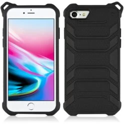 Coque Antichoc IPhone SE 2022, SE 2020 Et IPhone 8, 7 Spider Series Angibabe Noir -All For Phone Magasin coque iphone 8 frac2061 2