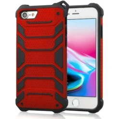 Coque Antichoc IPhone SE 2022, SE 2020 Et IPhone 8, 7 Spider Series Angibabe Rouge