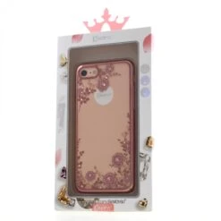 Coque Silicone IPhone SE 2022, SE 2020 Et IPhone 8, 7 Avec Pierres Swarovski Rose -All For Phone Magasin coque iphone 8 frac2714 5