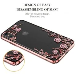 Coque IPhone X Et XS Swarovski Fleurs KAVARO Fushia -All For Phone Magasin coque iphone x frac1724 7