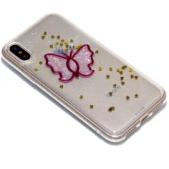 Coque IPhone X Et XS Fantaisie Poudre Papillion Rose -All For Phone Magasin coque iphone x frac1743 2