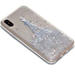Coque IPhone X Et XS Fantaisie Poudre Tour Eiffel Argent -All For Phone Magasin coque iphone x frac1745 2