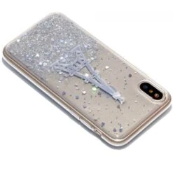 Coque IPhone X Et XS Fantaisie Poudre Tour Eiffel Argent -All For Phone Magasin coque iphone x frac1745 3