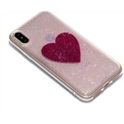 Coque IPhone X Et XS Fantaisie Poudre Cœur Fushia -All For Phone Magasin coque iphone x frac1747 3