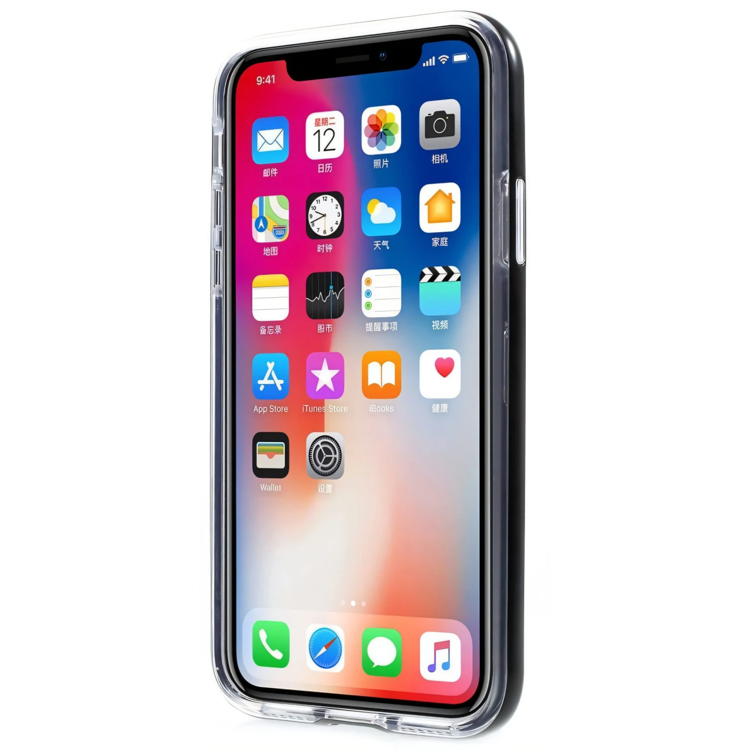 Coque IPhone X Et XS Plastique Avec Contour Hybrid Noir 4 Coque IPhone X Et XS Plastique Avec Contour Hybrid Noir – Image 2