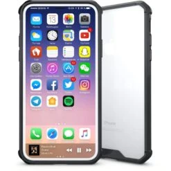 Coque IPhone X Et XS Transparent Et Resistant Elegant Noir