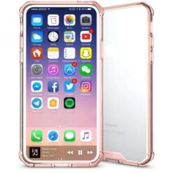 Coque Antichoc Transparente IPhone X Et XS Rose -All For Phone Magasin coque iphone x frac2053 4