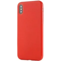 Coque IPhone XR Silicone Avec Support Magnétique Interne Sulada Rouge