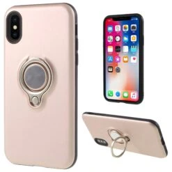 Coque Antichocs IPhone XS Et IPhone X Hybride Avec Support Noir -All For Phone Magasin coque iphone xs frac2054 10