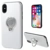 Coque Antichocs IPhone XS Et IPhone X Hybride Avec Support Argent 1 Coque Antichocs IPhone XS Et IPhone X Hybride Avec Support Argent -All For Phone Magasin coque iphone xs frac2055