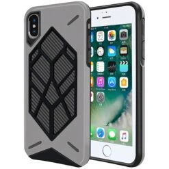 Coque IPhone XS Et IPhone X Antichoc Geometric Gris