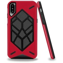 Coque IPhone XS Et IPhone X Antichoc Geometric Rouge -All For Phone Magasin coque iphone xs frac2065 2