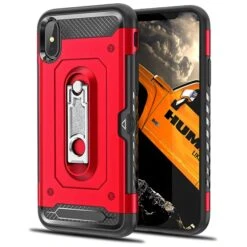 Coque Antichoc IPhone XS Et IPhone X Armor Rugged Rouge -All For Phone Magasin coque iphone xs frac2085 2