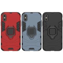 Coque IPhone XS Antichocs Hybride Avec Anneau Noir -All For Phone Magasin coque iphone xs frac2139 8