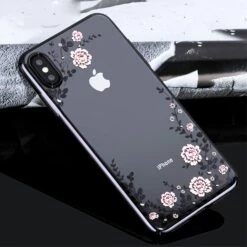 Coque Silicone IPhone X Et XS Avec Pierres Swarovski Noir 7 Coque Silicone IPhone X Et XS Avec Pierres Swarovski Noir -All For Phone Magasin coque iphone xs frac2710 1
