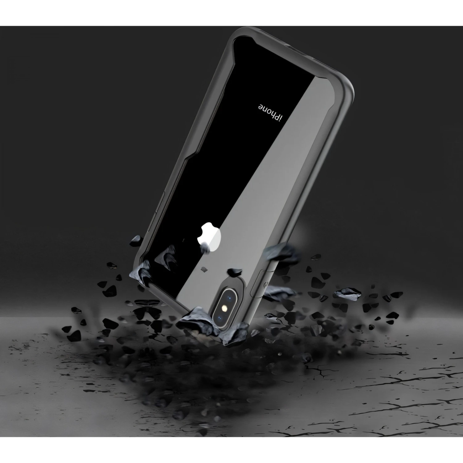 Coque IPhone XS Max Antichoc Avec Bords Renforcés Noir 13 Coque IPhone XS Max Antichoc Avec Bords Renforcés Noir – Image 11