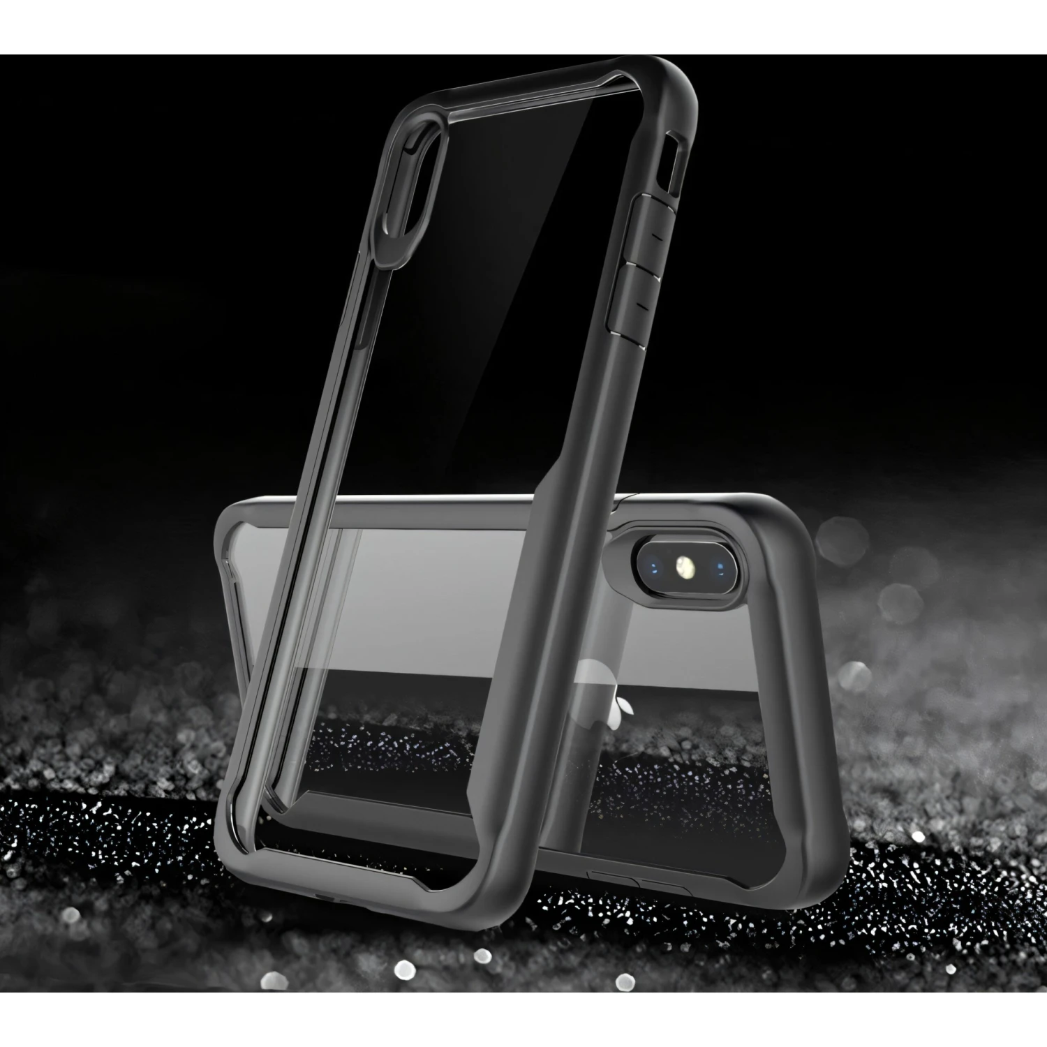 Coque IPhone XS Max Antichoc Avec Bords Renforcés Noir 3 Coque IPhone XS Max Antichoc Avec Bords Renforcés Noir