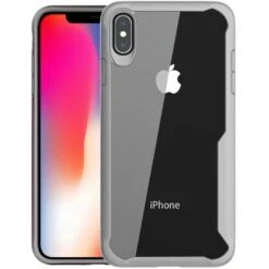 Coque IPhone XS Max Antichoc Avec Bords Renforcés Gris