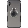 Coque IPhone XS Max Antichoc Avec Anneau Rotatif Gris -All For Phone Magasin coque iphone xs max frac2100