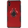 Coque IPhone XS Max Antichoc Avec Anneau Rotatif Rouge -All For Phone Magasin coque iphone xs max frac2102