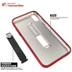 Coque Antichoc IPhone XS Max Sliding Rouge -All For Phone Magasin coque iphone xs max frac2105 3