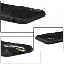 Coque Antichoc IPhone XS Max Avec Support En Metal Noir -All For Phone Magasin coque iphone xs max frac2113 6