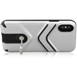 Coque Antichoc IPhone XS Max Avec Support En Metal Argent -All For Phone Magasin coque iphone xs max frac2114 4