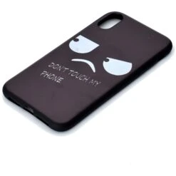 Coque Silicone IPhone XS Max Angry Face Noir -All For Phone Magasin coque iphone xs max frac2125 2