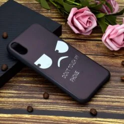 Coque Silicone IPhone XS Max Angry Face Noir -All For Phone Magasin coque iphone xs max frac2125 5