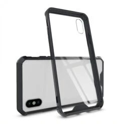 Coque Silicone IPhone XS Max Coque Hybrid Antichocs Noir -All For Phone Magasin coque iphone xs max frac2696 3