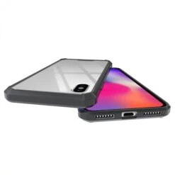 Coque Silicone IPhone XS Max Coque Hybrid Antichocs Noir -All For Phone Magasin coque iphone xs max frac2696 8